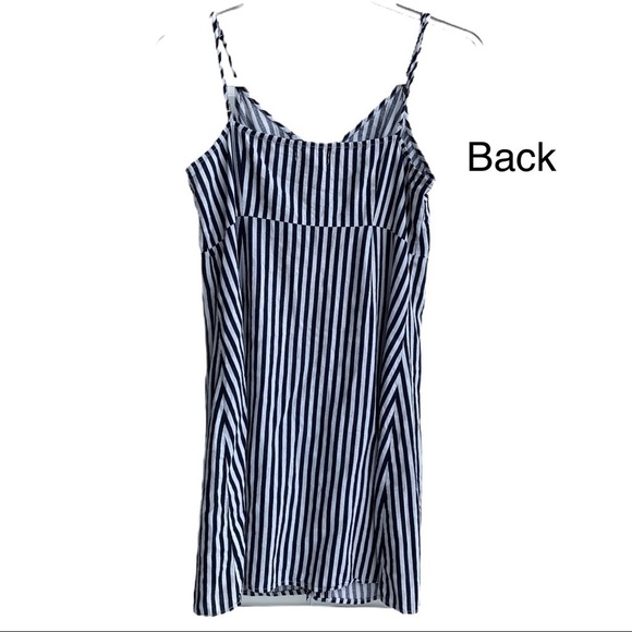 L.A. Hearts Pac Sun Skater Stripe Cutout Mini Dress Size Large - Picture 4 of 15